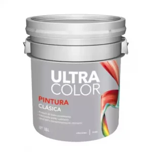 PINTURA VINILICA CLASICA BLANCA 18L ULTRACOLOR
