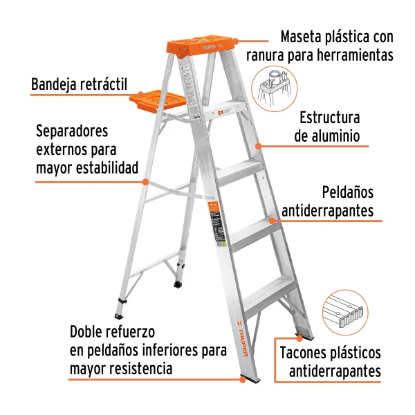 ESCALERA DE TIJERA TIPO II TRUPER