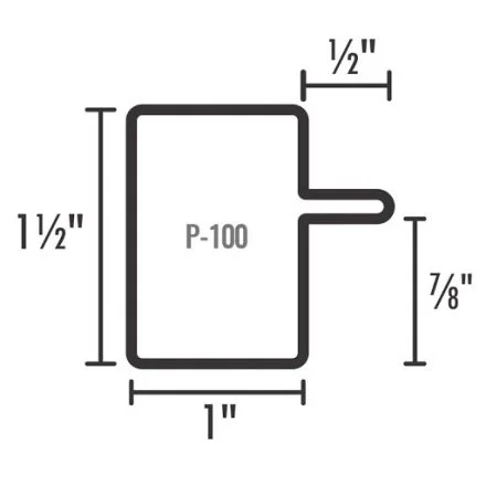 Perfil para Puerta ZP100 Calibre 18
