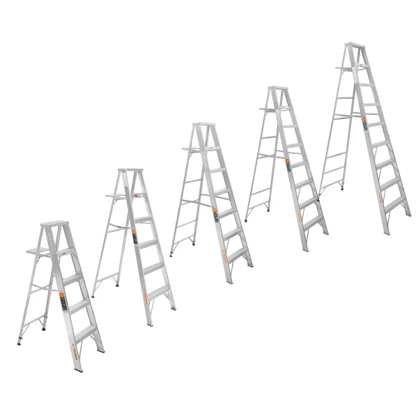 ESCALERAS DE TIJERA TIPO II, 100% ALUMINIO, 175 kg