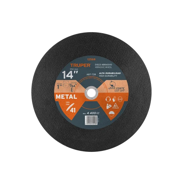 DISCO TIPO 41 DE 14¨ x 3.1 mm CORTE DE METAL