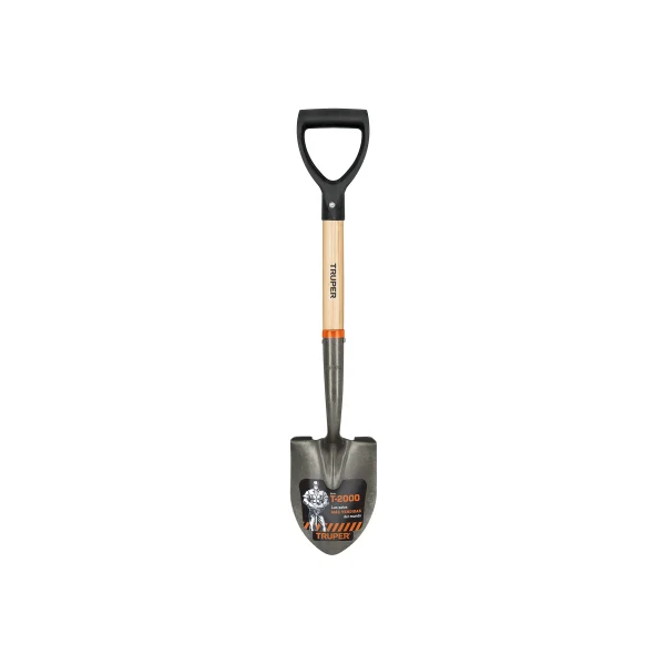 PALA CAJUELERA REDONDA PUÑO ¨D¨ MANGO DE MADERA